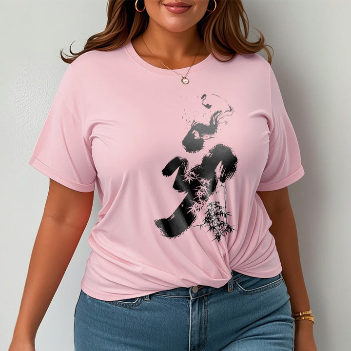 Buddha Stones OM Bamboo Ink Cotton Tee T-shirt - image 16