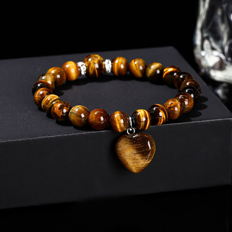 Buddha Stones Various Crystal Green Aventurine Love Heart Balance Bracelet - image 7
