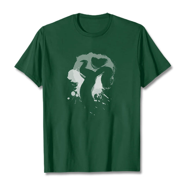 Buddha Stones OM Swan Cotton Tee T-shirt - ForestGreen - 2XL - image 8