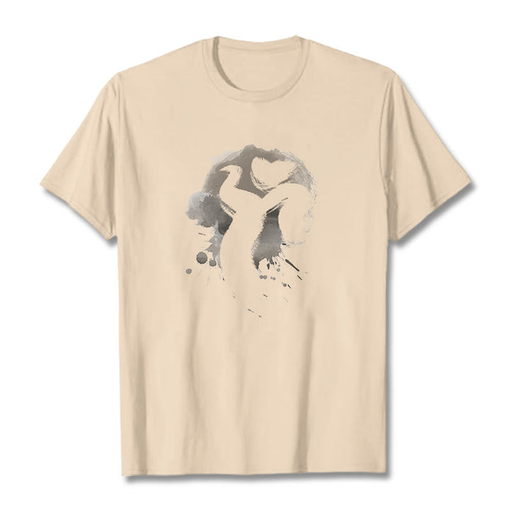 Buddha Stones OM Swan Cotton Tee T-shirt - Bisque - 2XL - image 11