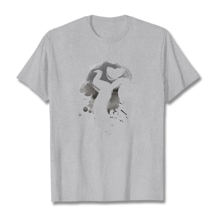 Buddha Stones OM Swan Cotton Tee T-shirt - LightGrey - 2XL - image 19