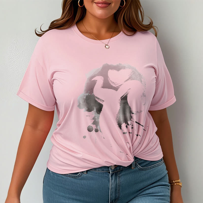 Buddha Stones OM Swan Cotton Tee T-shirt - image 16