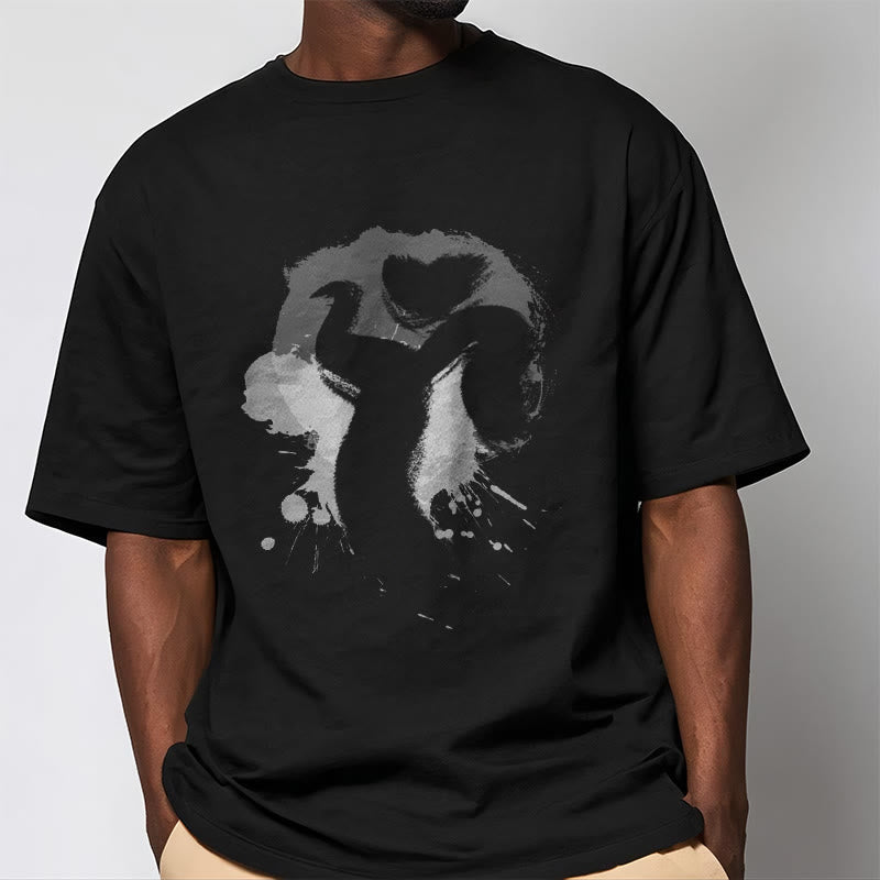 Buddha Stones OM Swan Cotton Tee T-shirt - image 2