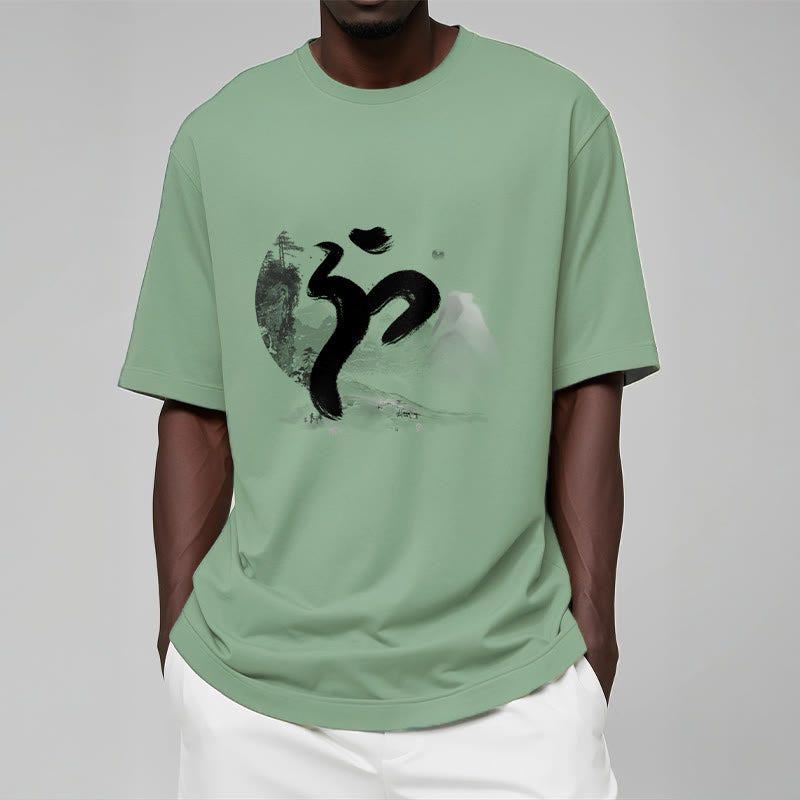 Buddha Stones OM Landscape Cotton Tee T-shirt - image 18