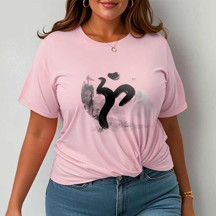 Buddha Stones OM Landscape Cotton Tee T-shirt - image 16