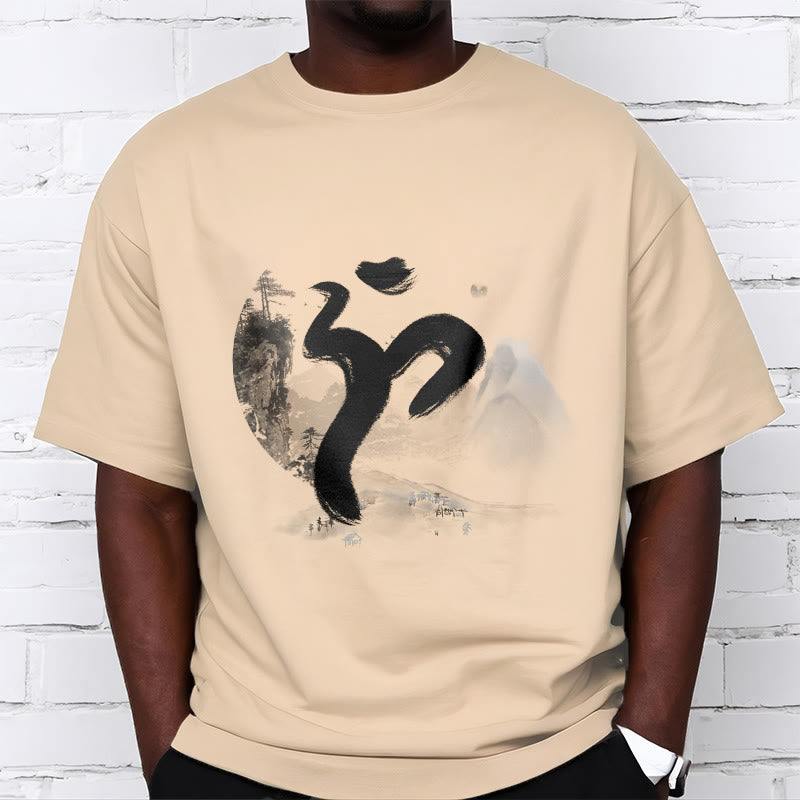 Buddha Stones OM Landscape Cotton Tee T-shirt - image 12