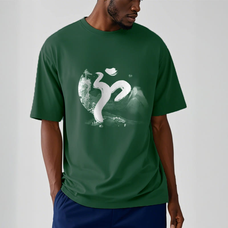 Buddha Stones OM Landscape Cotton Tee T-shirt - image 9