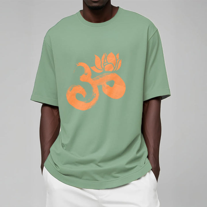 Buddha Stones OM Lotus Flower Cotton Tee T-shirt - image 15