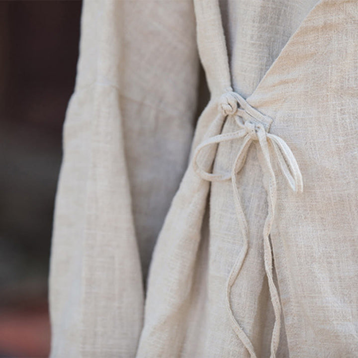 Buddha Stones Meditate Ramie Cotton Clothing - image 2