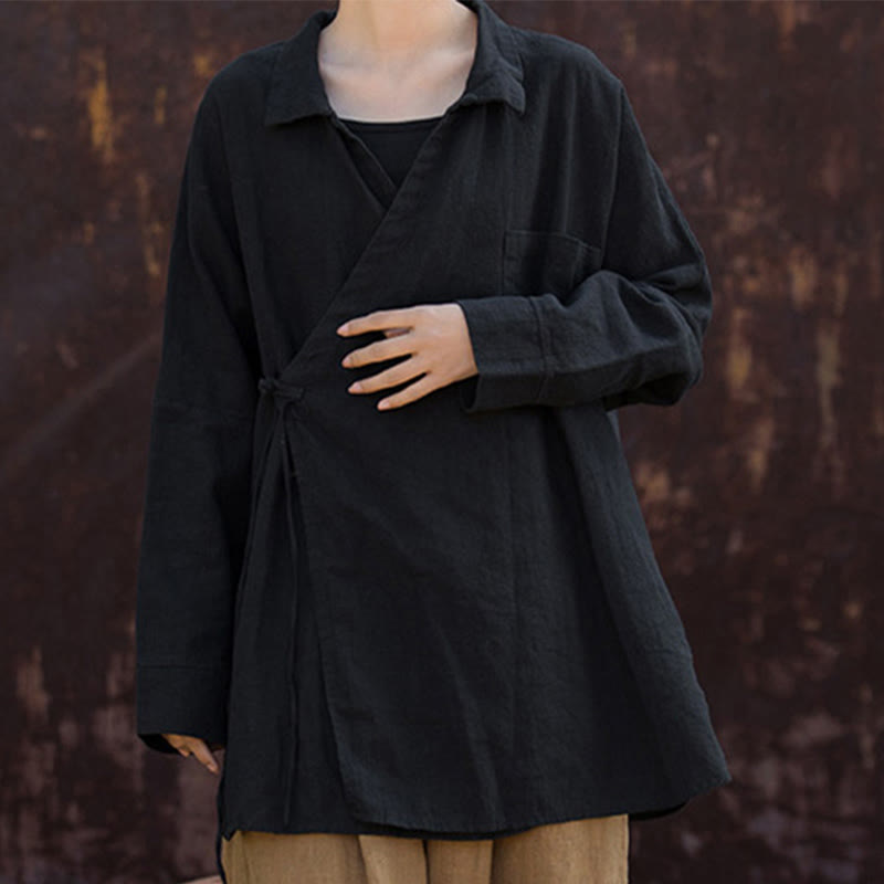 Buddha Stones Meditate Ramie Cotton Clothing - image 19