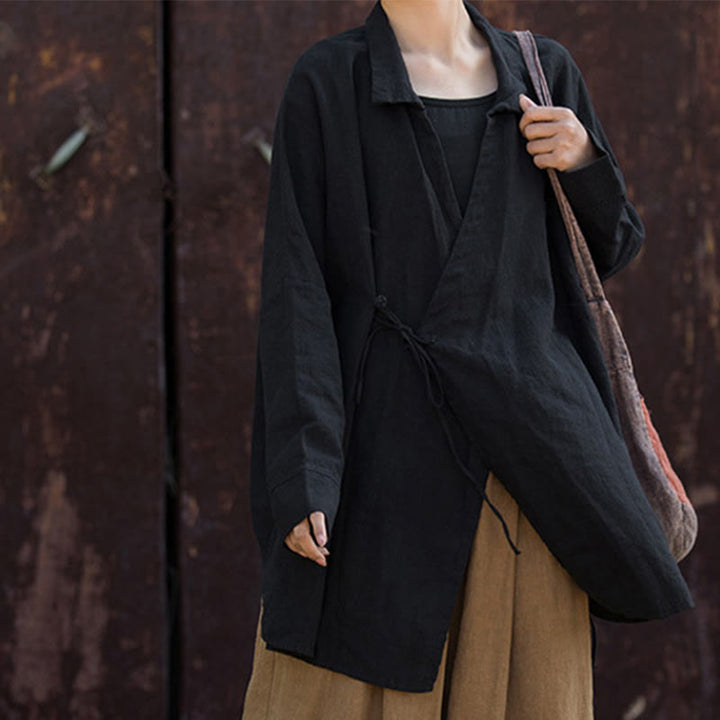 Buddha Stones Meditate Ramie Cotton Clothing - image 20