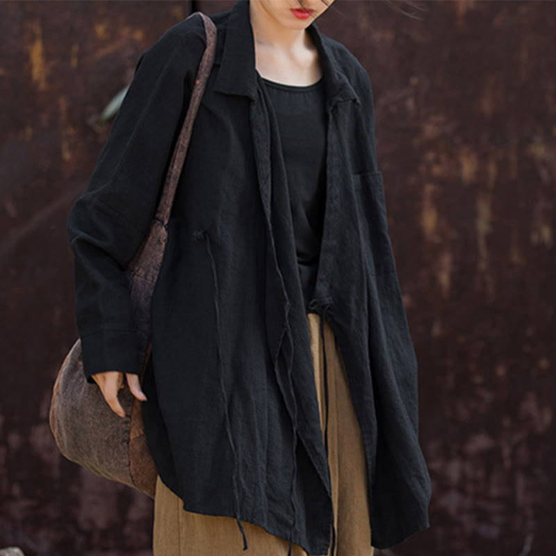 Buddha Stones Meditate Ramie Cotton Clothing - image 21