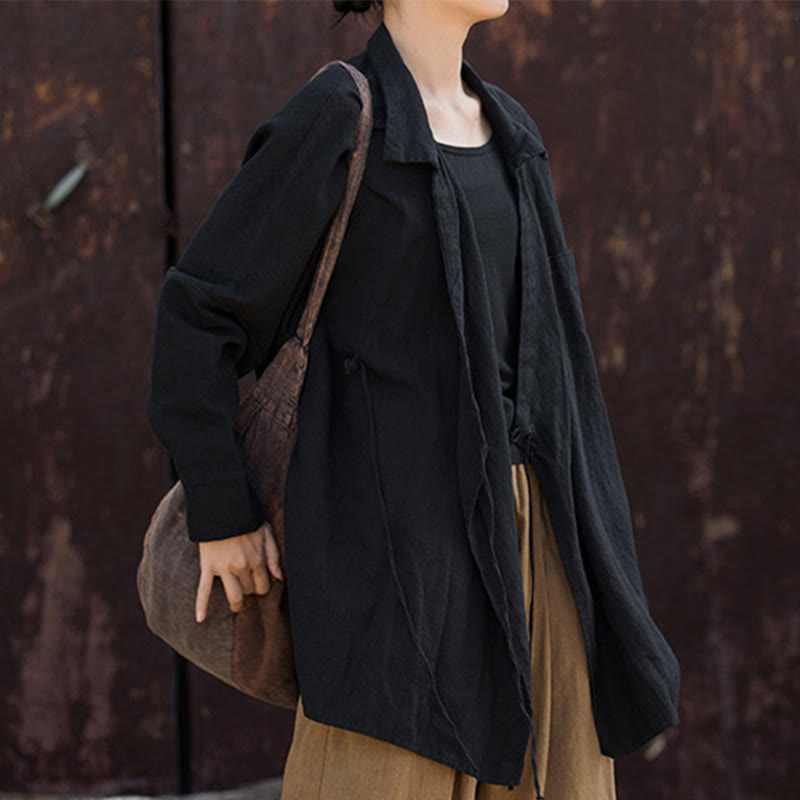 Buddha Stones Meditate Ramie Cotton Clothing - image 26