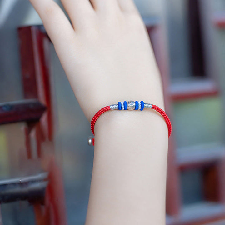 Buddha Stones Red String Chinese Characters Protection Bracelet - image 14