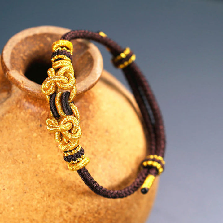 Buddha Stones Red String Saddle Knot Strength Bracelet - image 12