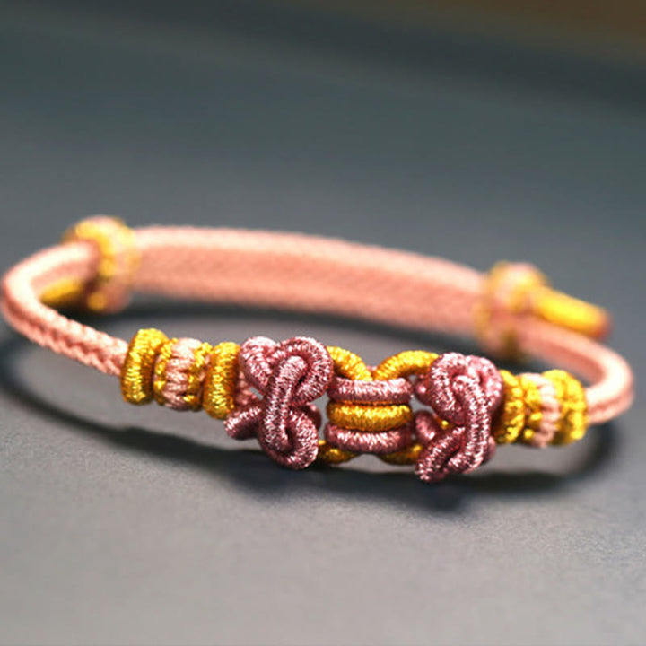 Buddha Stones Red String Saddle Knot Strength Bracelet - image 17
