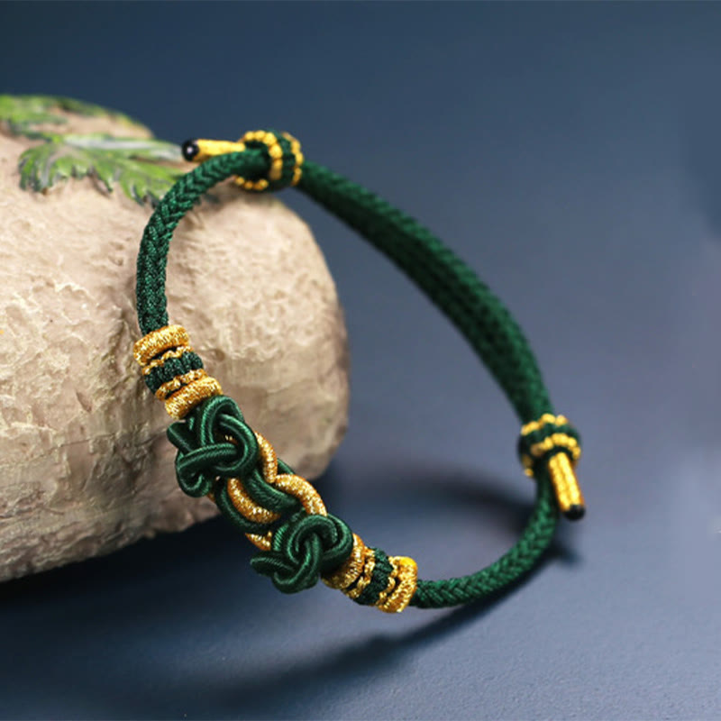 Buddha Stones Red String Saddle Knot Strength Bracelet - image 15