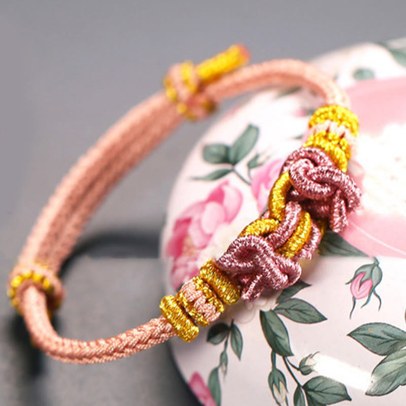 Buddha Stones Red String Saddle Knot Strength Bracelet - image 18