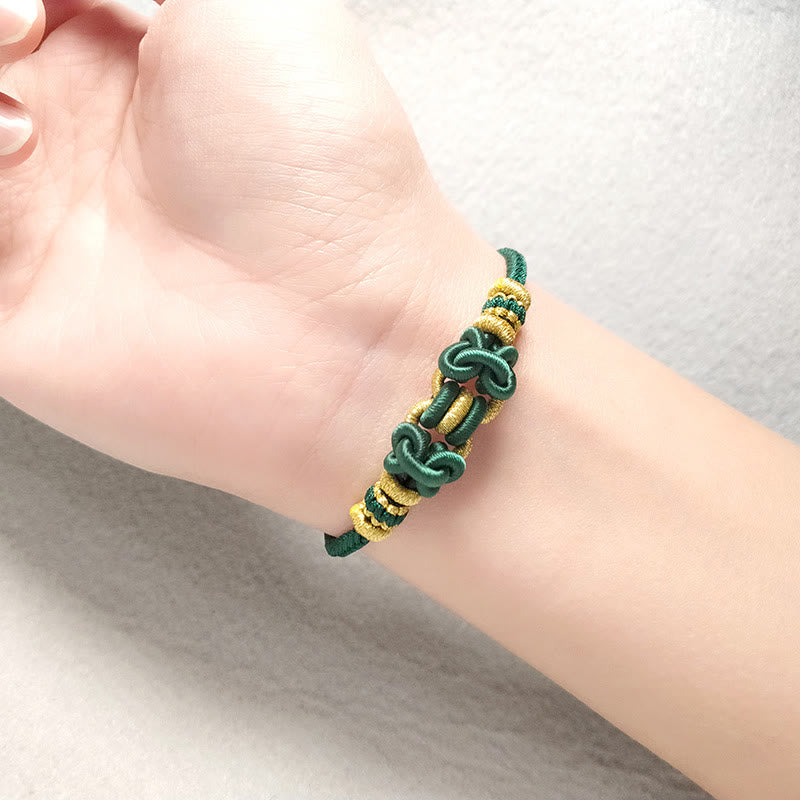 Buddha Stones Red String Saddle Knot Strength Bracelet - image 16