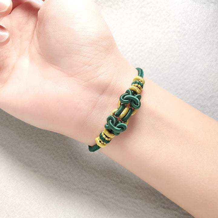 Buddha Stones Red String Saddle Knot Strength Bracelet - image 16