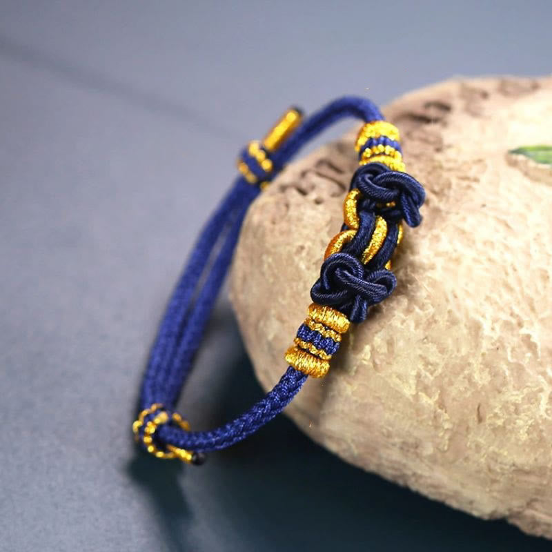 Buddha Stones Red String Saddle Knot Strength Bracelet - image 11