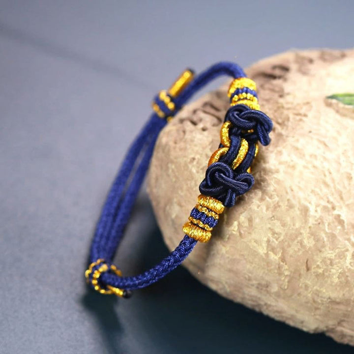 Buddha Stones Red String Saddle Knot Strength Bracelet - image 11