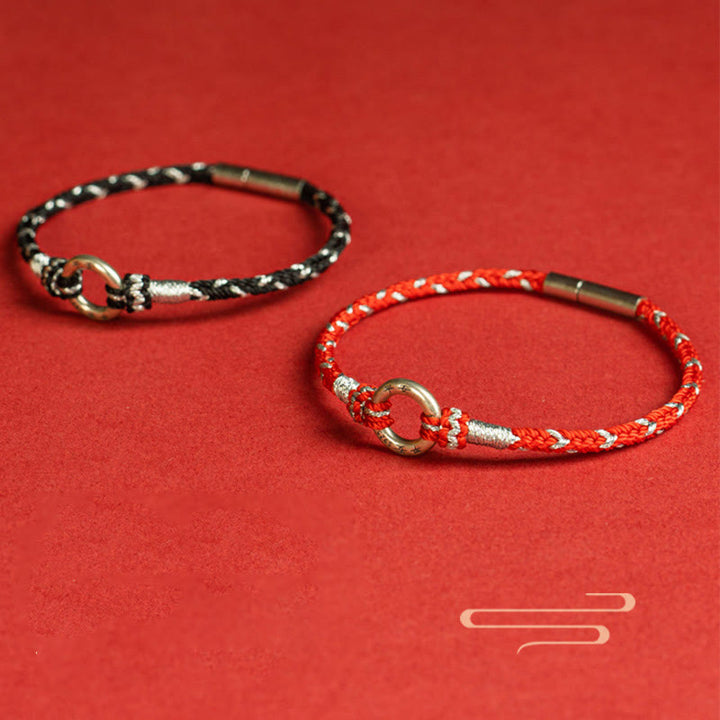 Buddha Stones Red String 925 Sterling Silver Safe Luck Bracelet - image 16