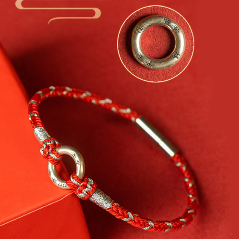 Buddha Stones Red String 925 Sterling Silver Safe Luck Bracelet - image 13