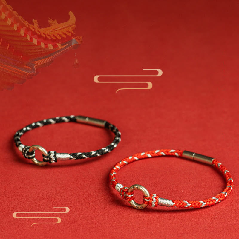Buddha Stones Red String 925 Sterling Silver Safe Luck Bracelet - image 17
