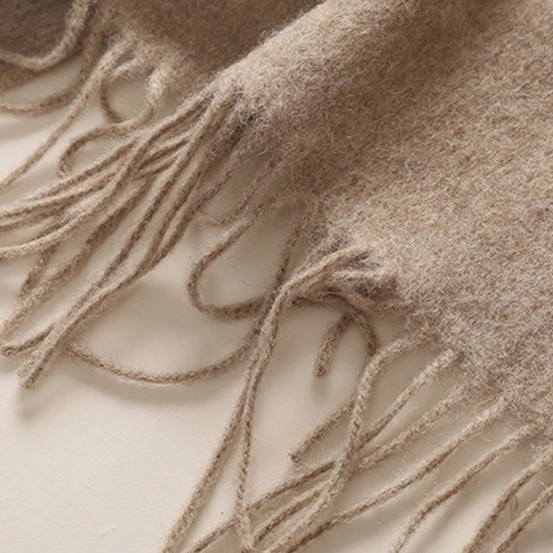 Buddha Stones Wool Shawl Lotus Leaf Embroidery Tassel Winter Cozy Travel Scarf Wrap - image 5