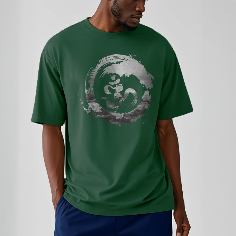 Buddha Stones Om Lotus Cotton Tee T-shirt - image 9