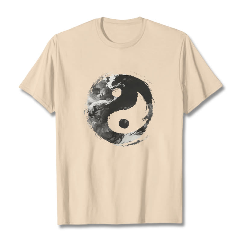 Buddha Stones Yin Yang Cotton Tee T-shirt - Bisque - 2XL - image 12