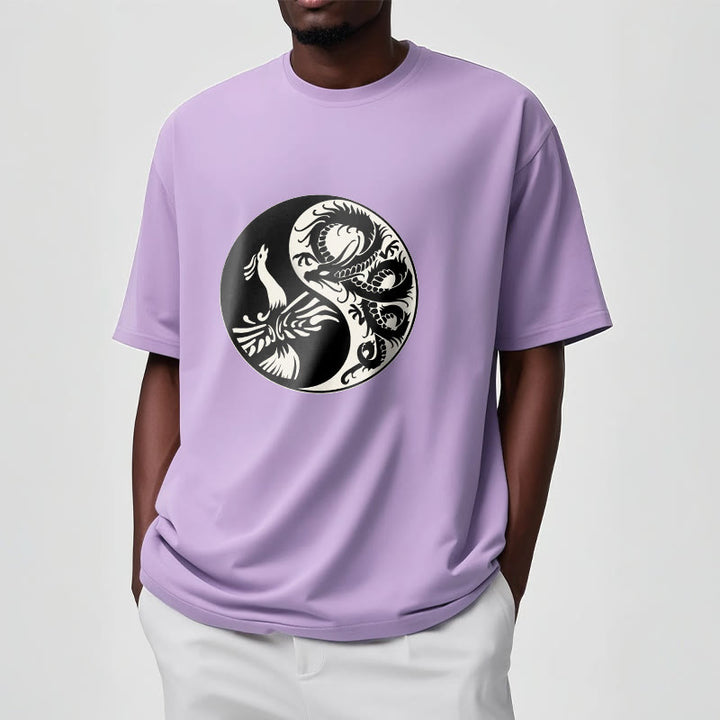 Buddha Stones Phoenix Yin Yang Cotton Tee T-shirt - image 17