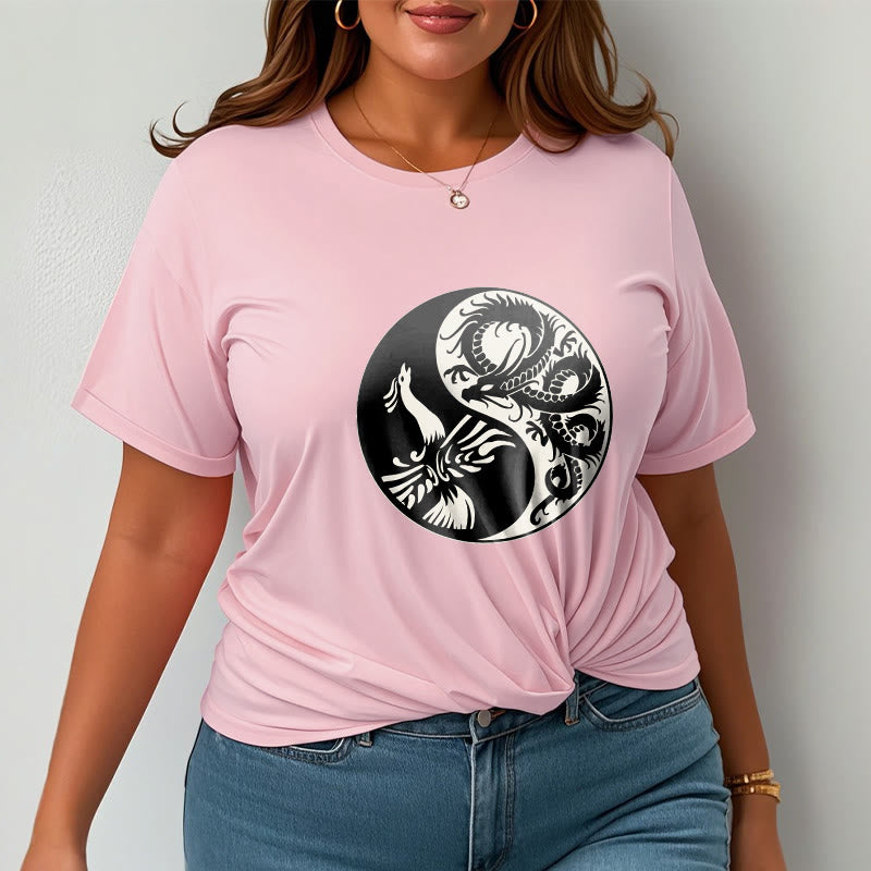 Buddha Stones Phoenix Yin Yang Cotton Tee T-shirt - image 19