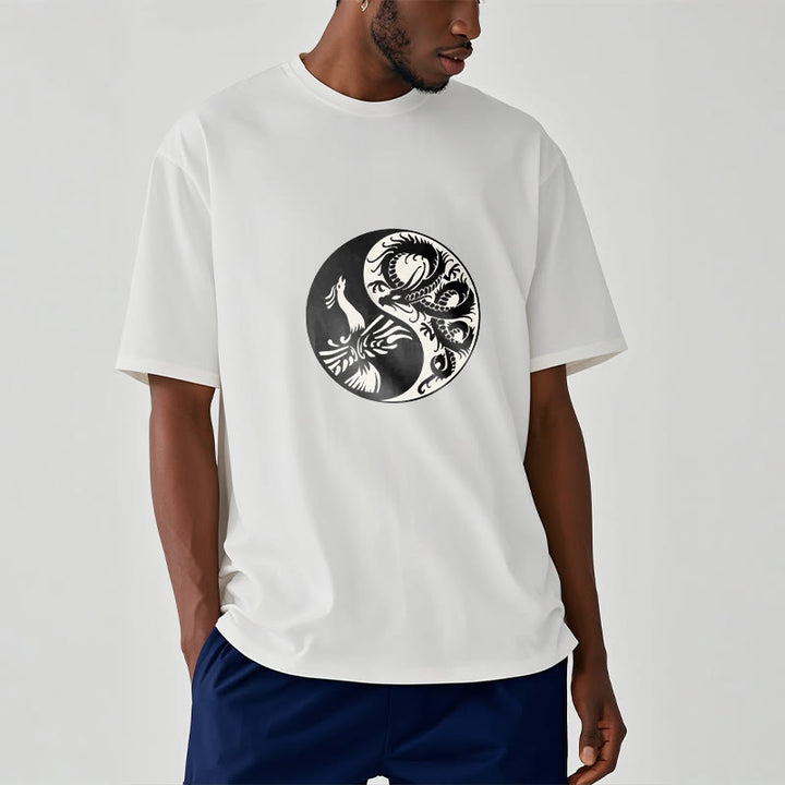 Buddha Stones Phoenix Yin Yang Cotton Tee T-shirt - image 7