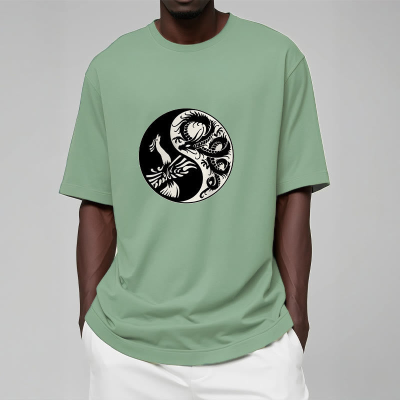 Buddha Stones Phoenix Yin Yang Cotton Tee T-shirt - image 15