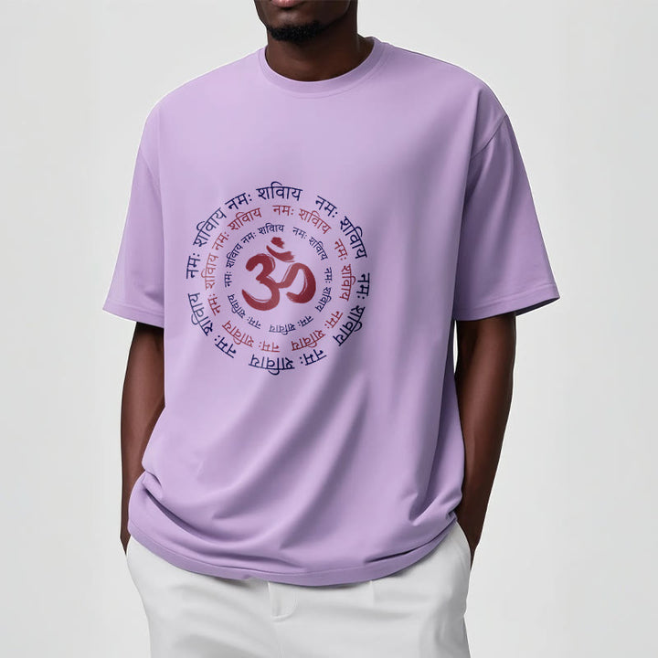 Buddha Stones OM Mantra Character Sanskrit Cotton Tee T-shirt - image 8