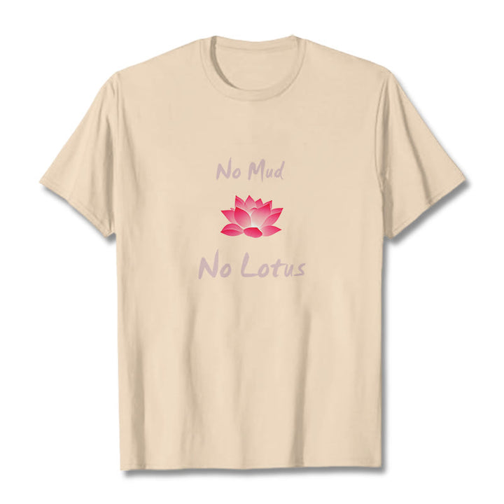 Buddha Stones No Mud No Lotus Cotton Tee T-shirt - Bisque - 2XL - image 10