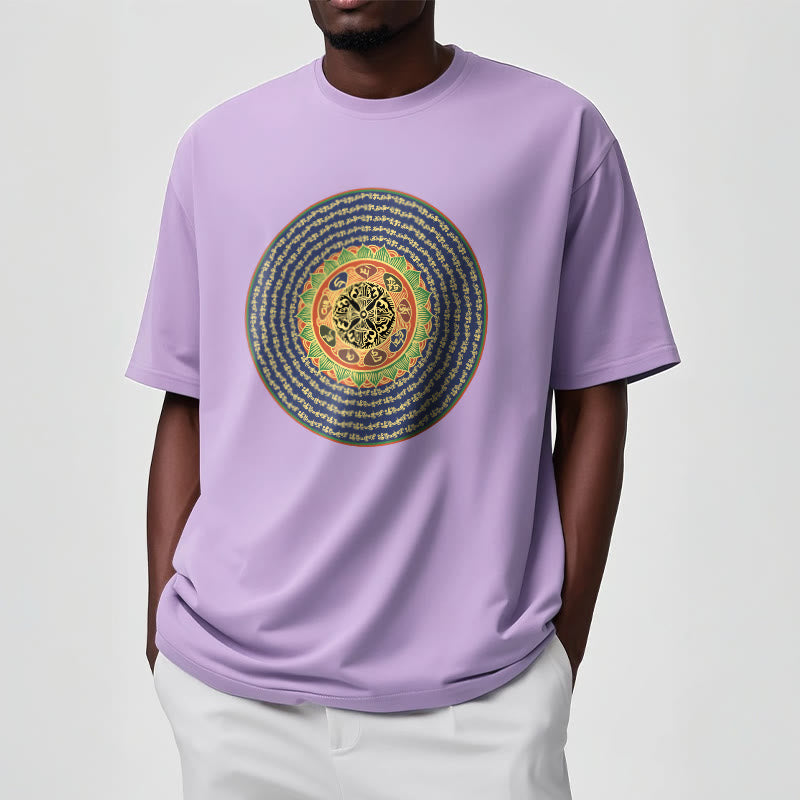 Buddha Stones 108 Om Mani Padme Hum Mantra Sanskrit Tee T-shirt - image 19