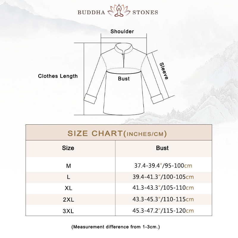 Buddha Stones Spiritual Zen Meditation Yoga Prayer Practice Cotton Linen Clothing Men's Set - image 5