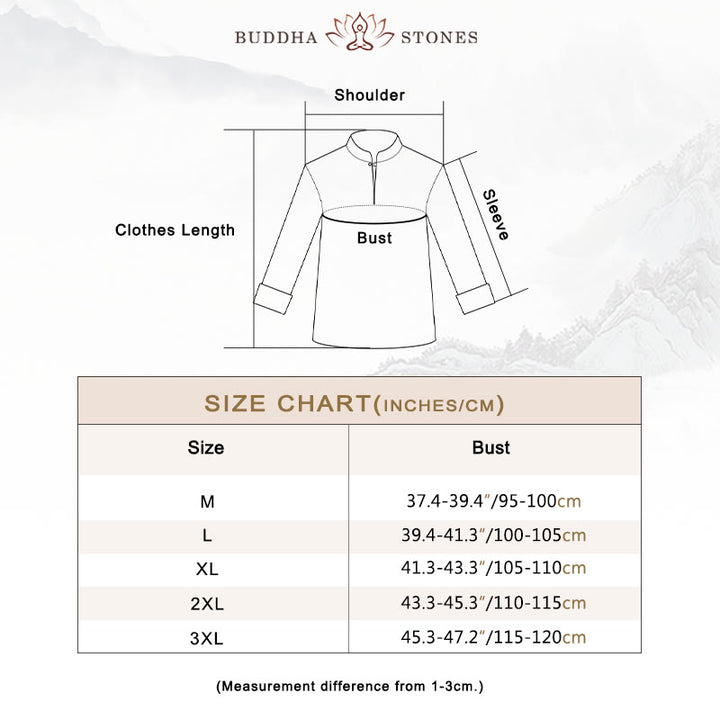 Buddha Stones Spiritual Zen Meditation Yoga Prayer Practice Cotton Linen Clothing Men's Set - image 5