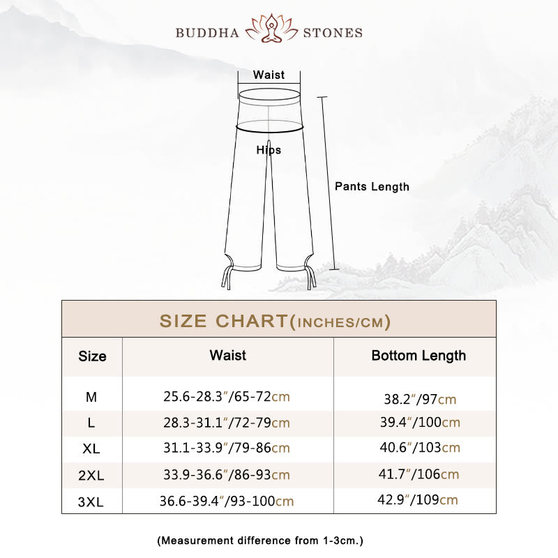 Buddha Stones Spiritual Zen Meditation Yoga Prayer Practice Cotton Linen Clothing Men's Set - image 6