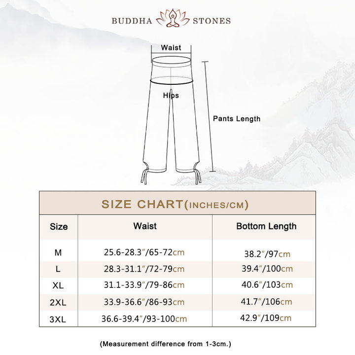 Buddha Stones Spiritual Zen Meditation Yoga Prayer Practice Cotton Linen Clothing Men's Set - image 6