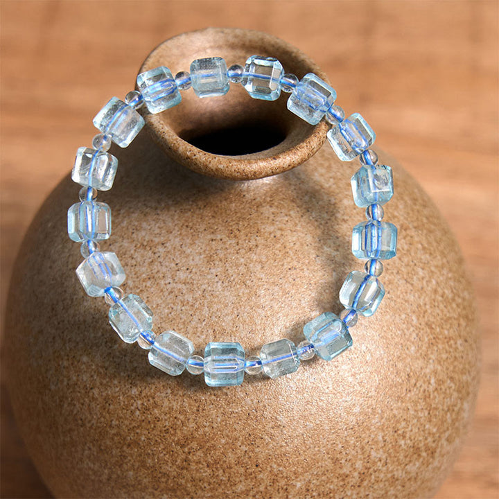 Buddha Stones Blue Topaz Clarity Bracelet - image 3