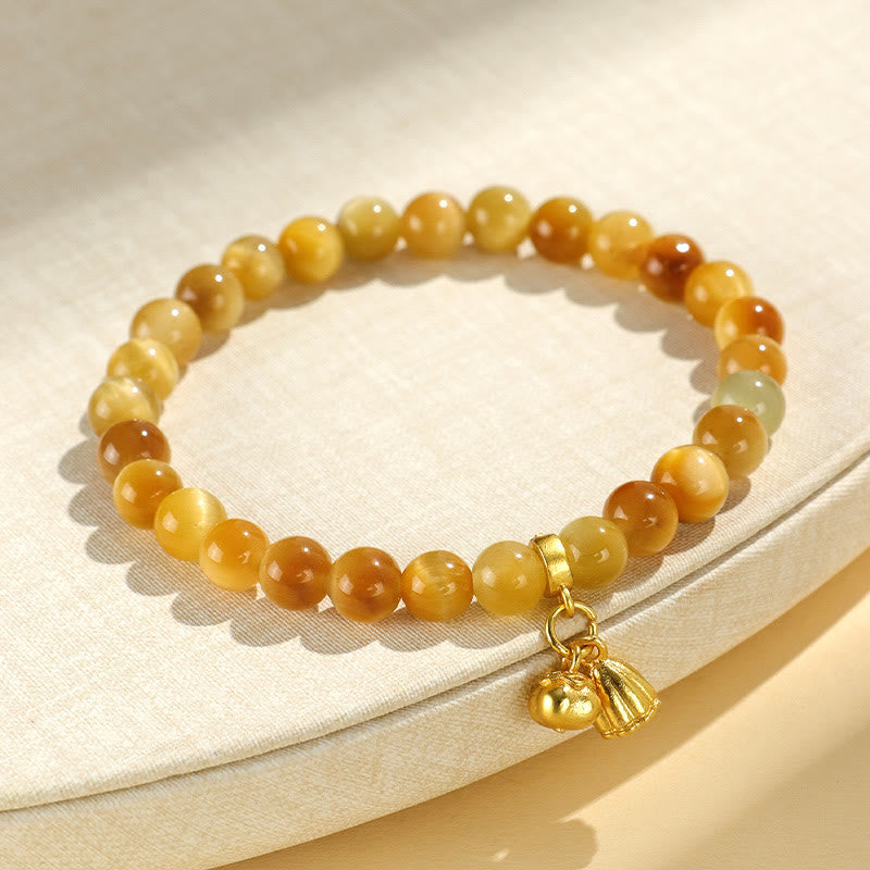 Buddha Stones Tiger Eye Fu Character Bamboo Koi Fish Lotus Om Mani Padme Hum Protection Bracelet - image 6