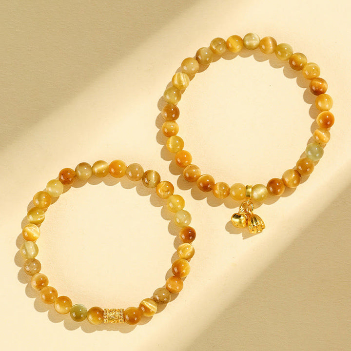 Buddha Stones Tiger Eye Fu Character Bamboo Koi Fish Lotus Om Mani Padme Hum Protection Bracelet - image 8