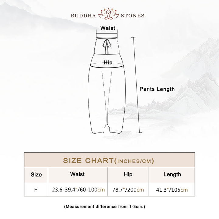 Buddha Stones Two Style Wear Round Geometric Loose Casual Harem Trousers Jumpsuit Women's Yoga Pants - image 5