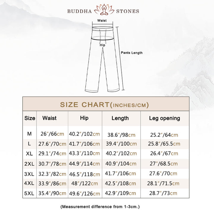 Buddha Stones 2Pcs Solid Color Cotton Button Short Sleeve T-shirt Pants Men's Set - image 5