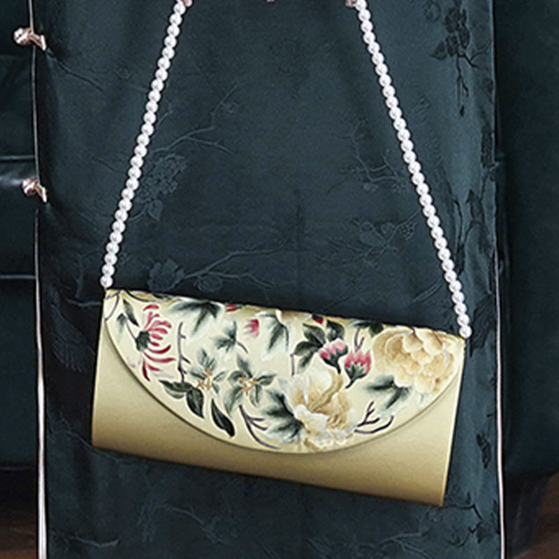 Buddha Stones Su Embroidery Wedding Shopping Purse Handbag Crossbody Bag - image 3