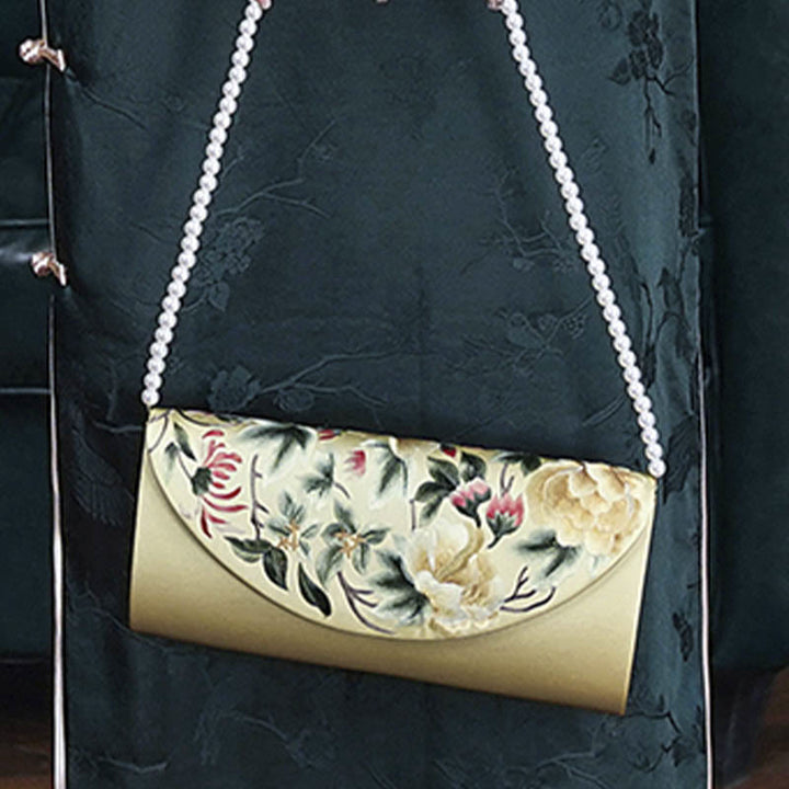 Buddha Stones Su Embroidery Wedding Shopping Purse Handbag Crossbody Bag - image 3
